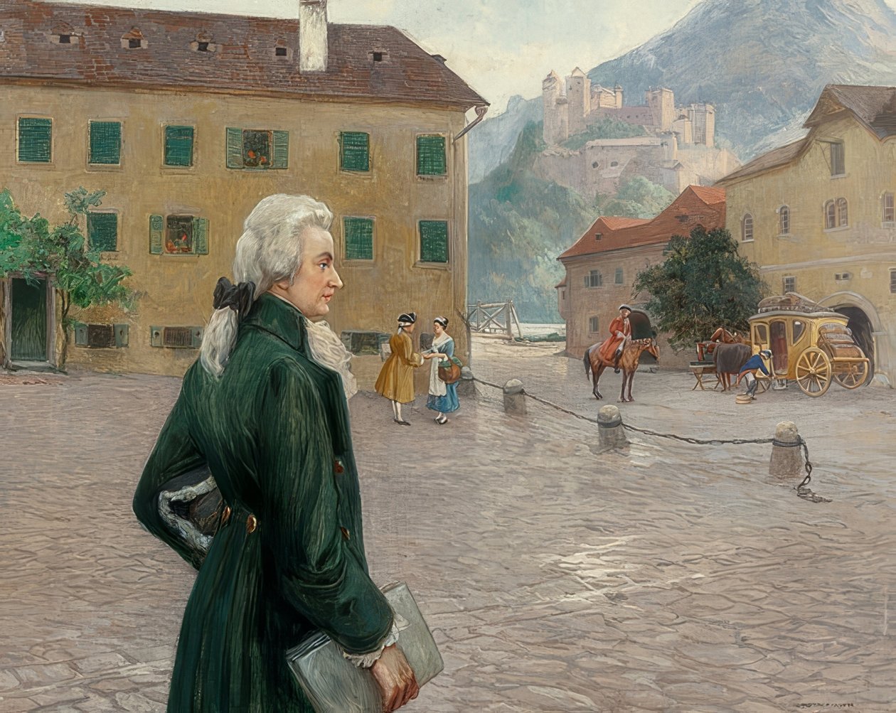 Der junge Mozart in Salzburg von Otto Robert Nowak