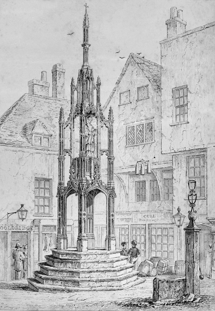 City Cross Winchester, um 1830 von Owen Brown Carter