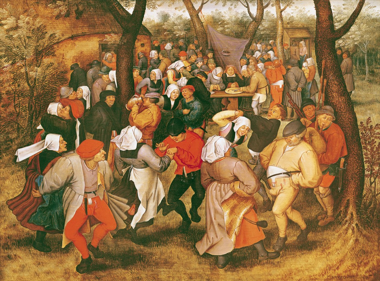 Der Hochzeitsreigen, 1607 von Pieter Brueghel the Younger