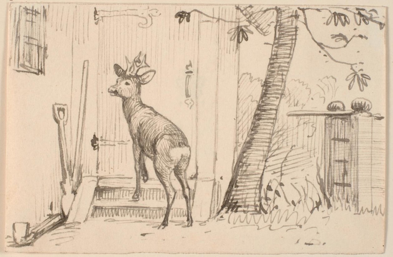 Der Hirsch vor der Tür von P.C. Skovgaard