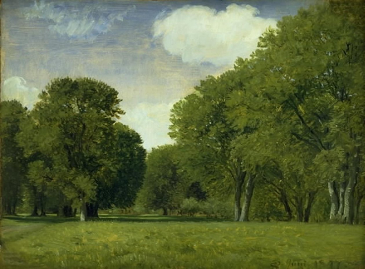 Der Hirschpark. Studie von P.C. Skovgaard