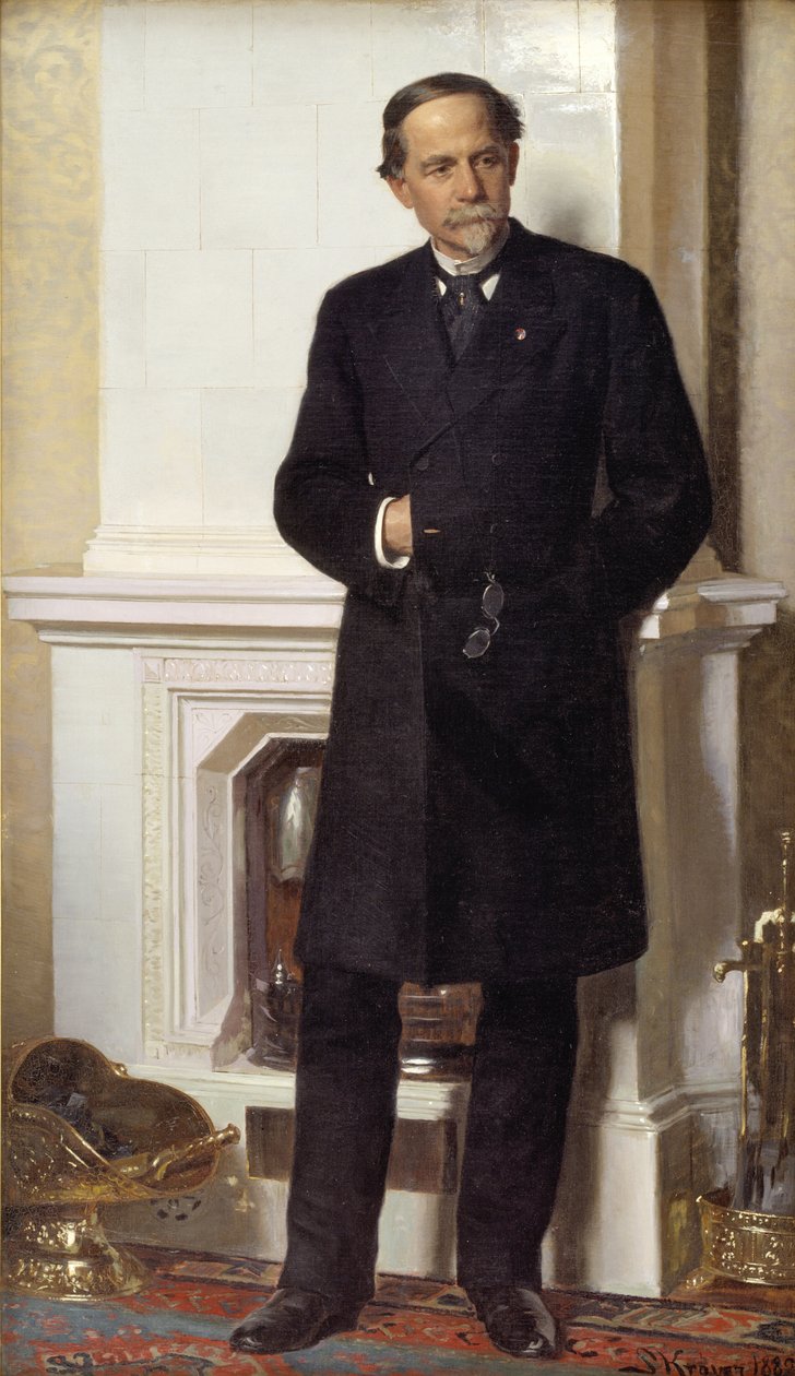 Porträt des Architekten F. Meldahl von Peder Severin Krøyer