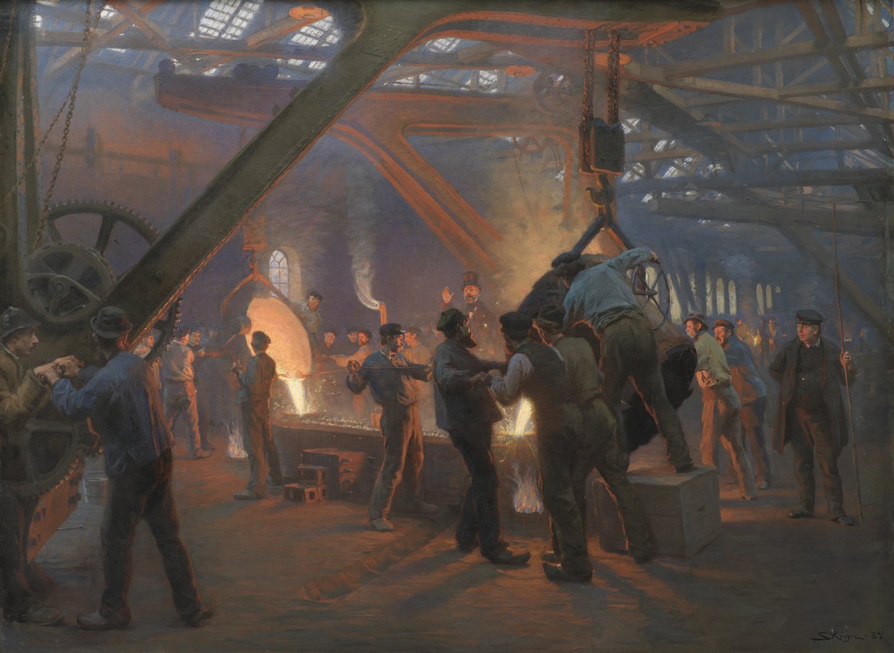 Die Eisengießerei, Burmeister und Wain von Peder Severin Krøyer