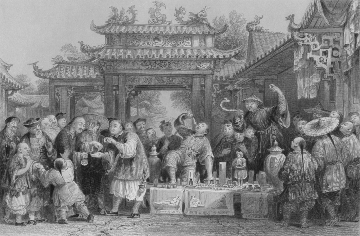 Ein Wanderarzt in Tien-sing, 1843 von P. Lightfoot