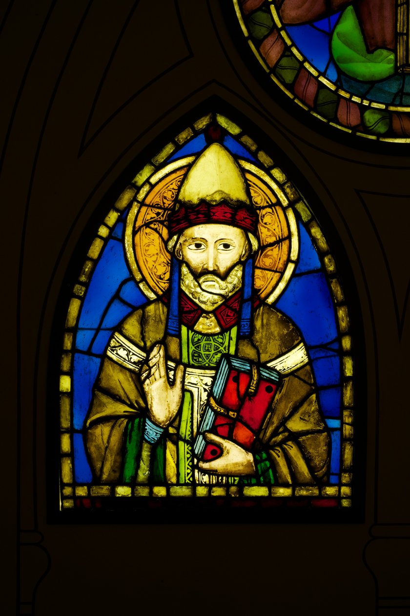 Papst (Buntglas) von Pacino di Buonaguida