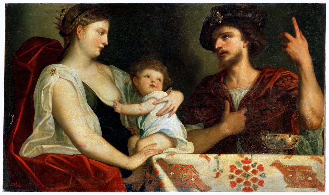 Eumenes und Roxana von Padovanino
