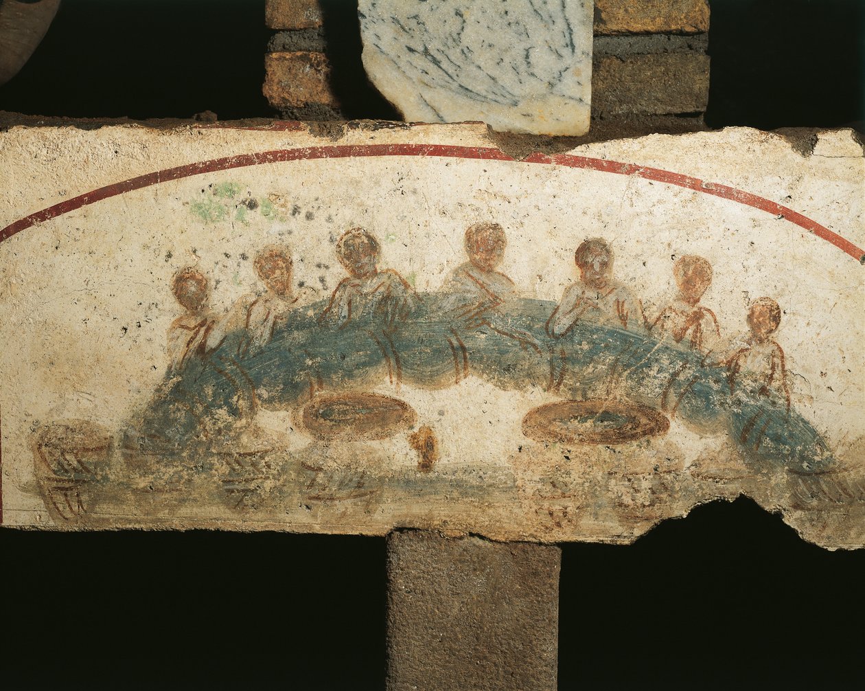 Eucharistisches Bankett, Cubicula der Sakramente von Paleo Christian