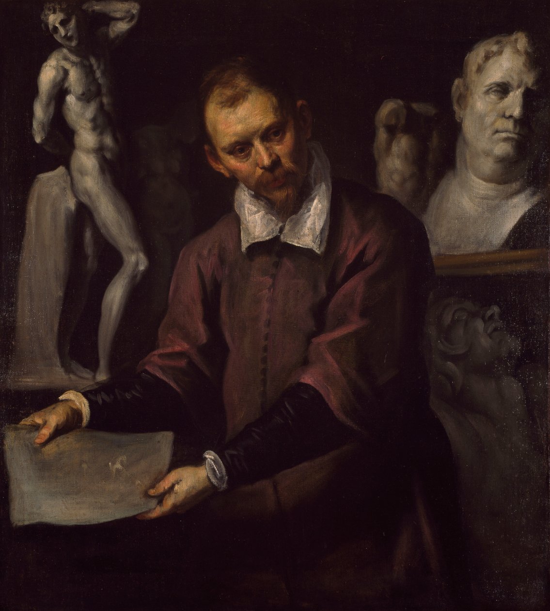 Porträt eines Mannes, 1600-1610 von Palma Il Giovane