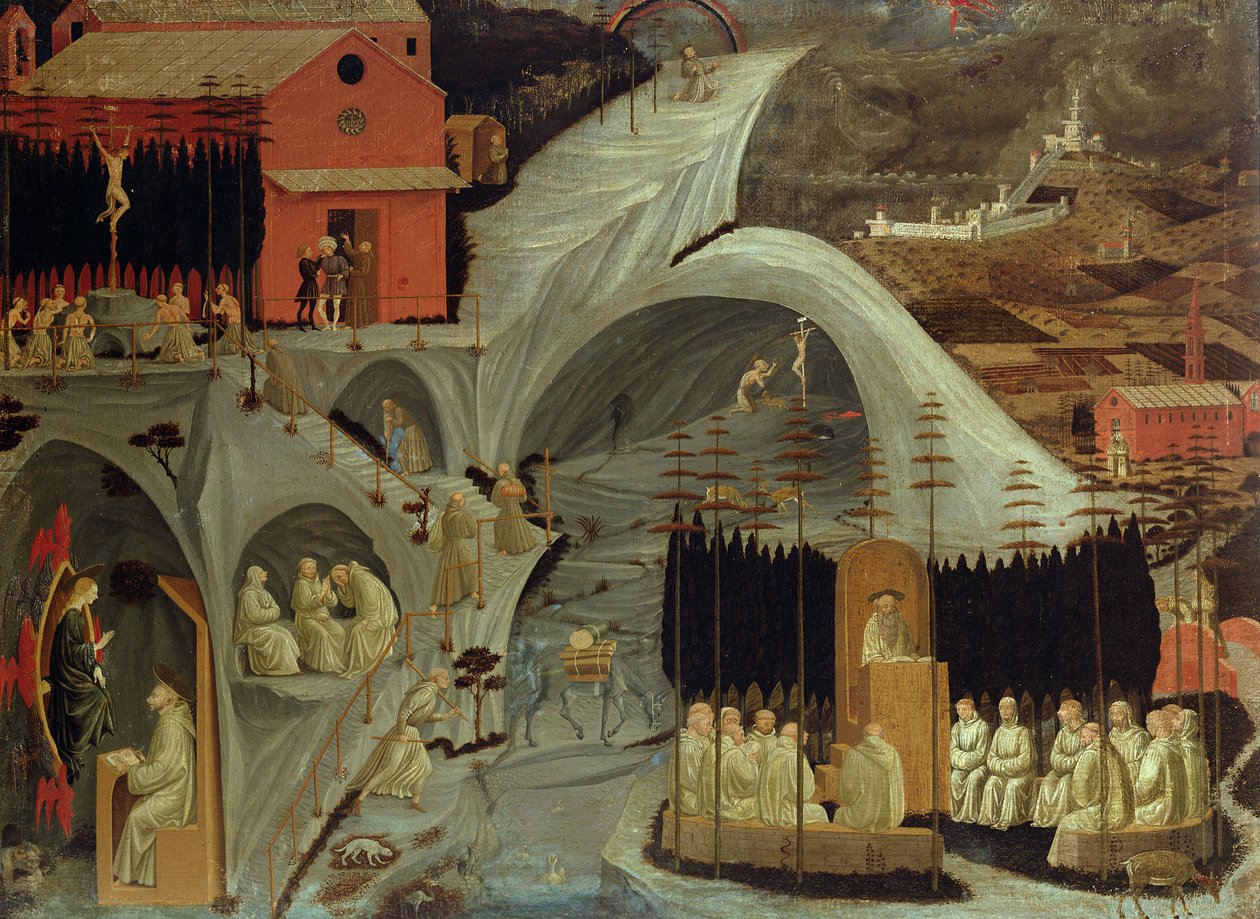 Die Thebais, ca. 1460 von Paolo Uccello