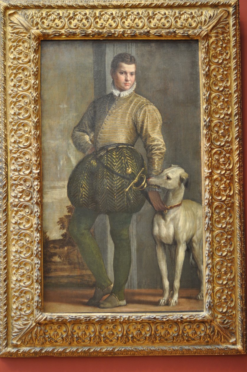 Junge mit einem Windhund von Paolo Veronese