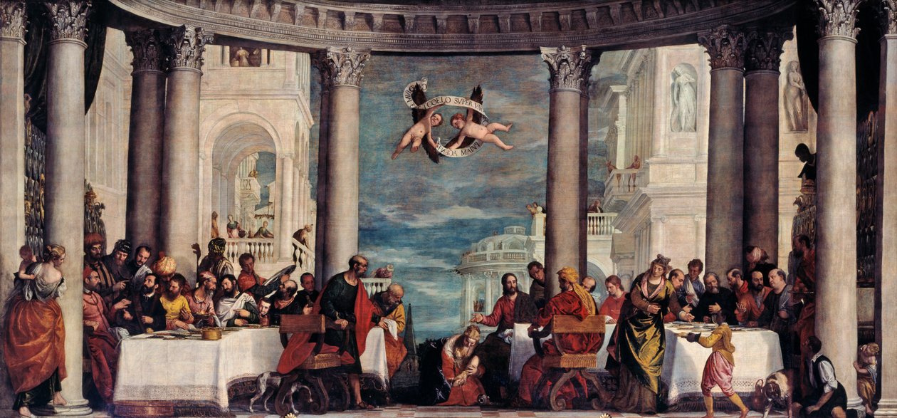 Das Mahl bei Simon dem Pharisäer von Paolo Veronese