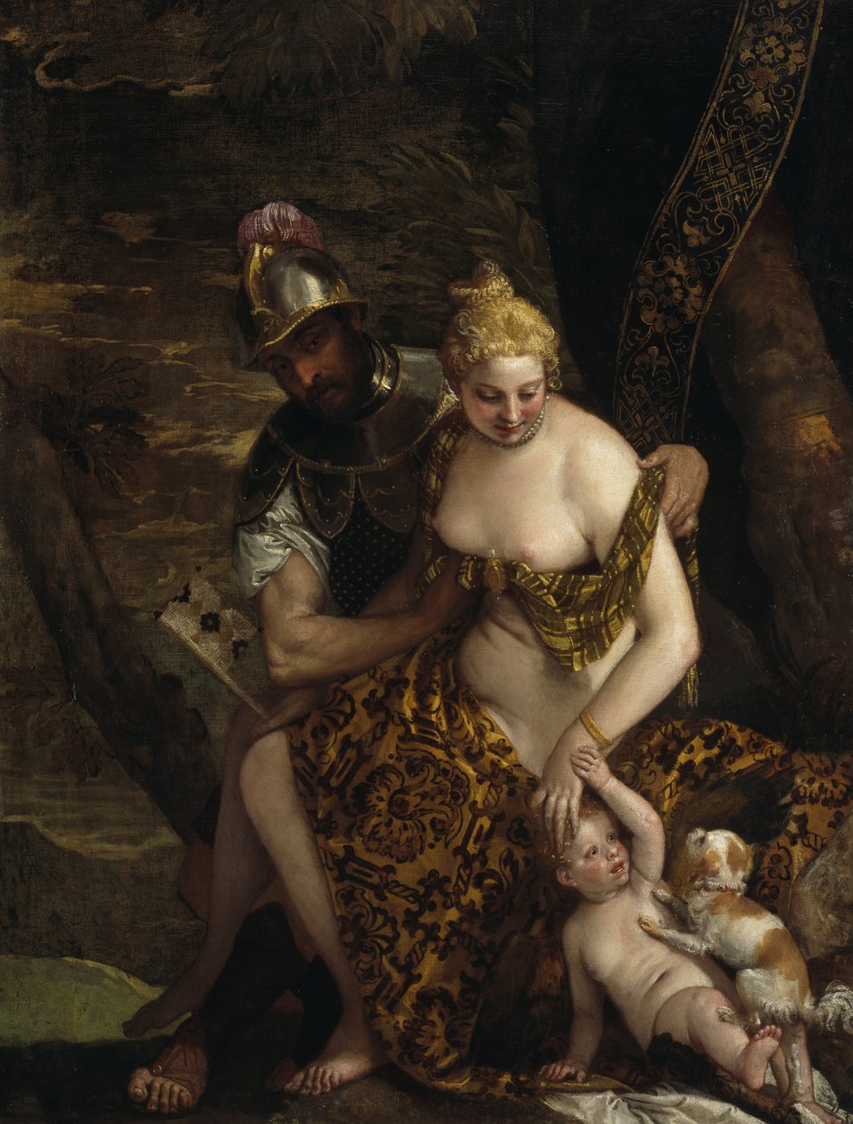 Mars, Venus und Amor von Paolo Veronese