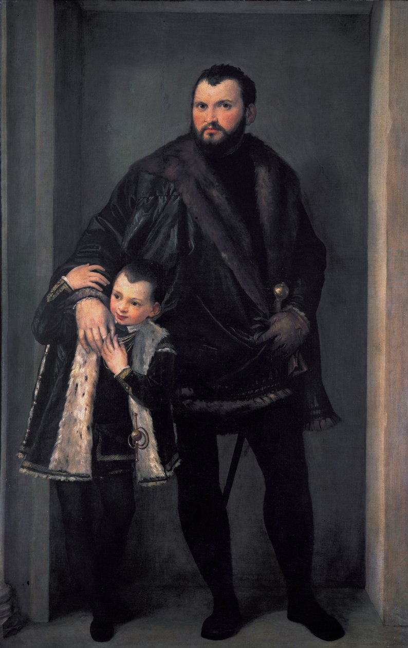 Porträt von Graf Iseppo da Porto mit seinem Sohn Adriano von Paolo Veronese