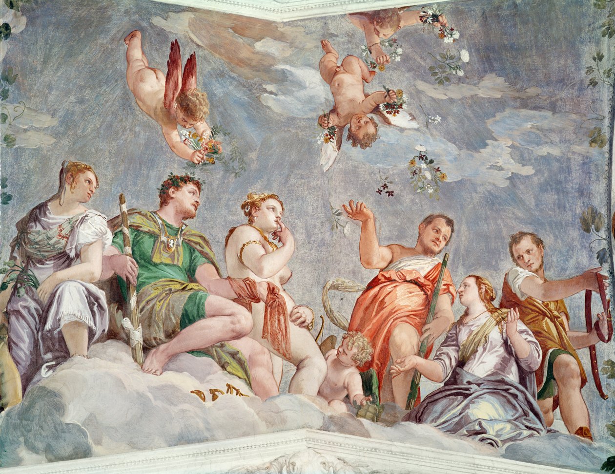 Der Hof der Liebe oder die ehelichen Tugenden, 1562 von Paolo Veronese