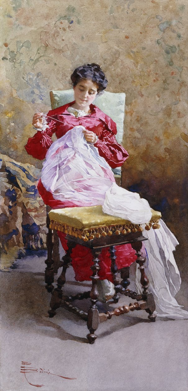 Frauen in einem Innenraum von Paolo Bedini