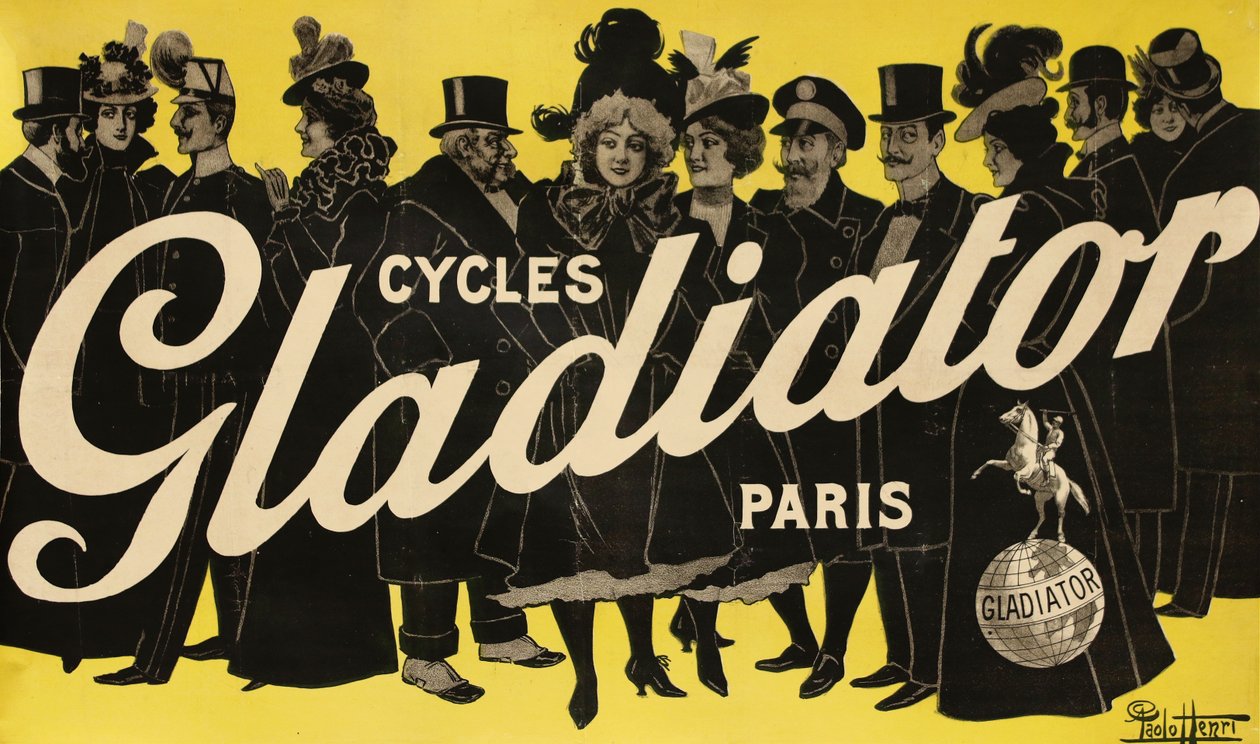 Cycles Gladiator, ca. 1900 von Paolo Henri