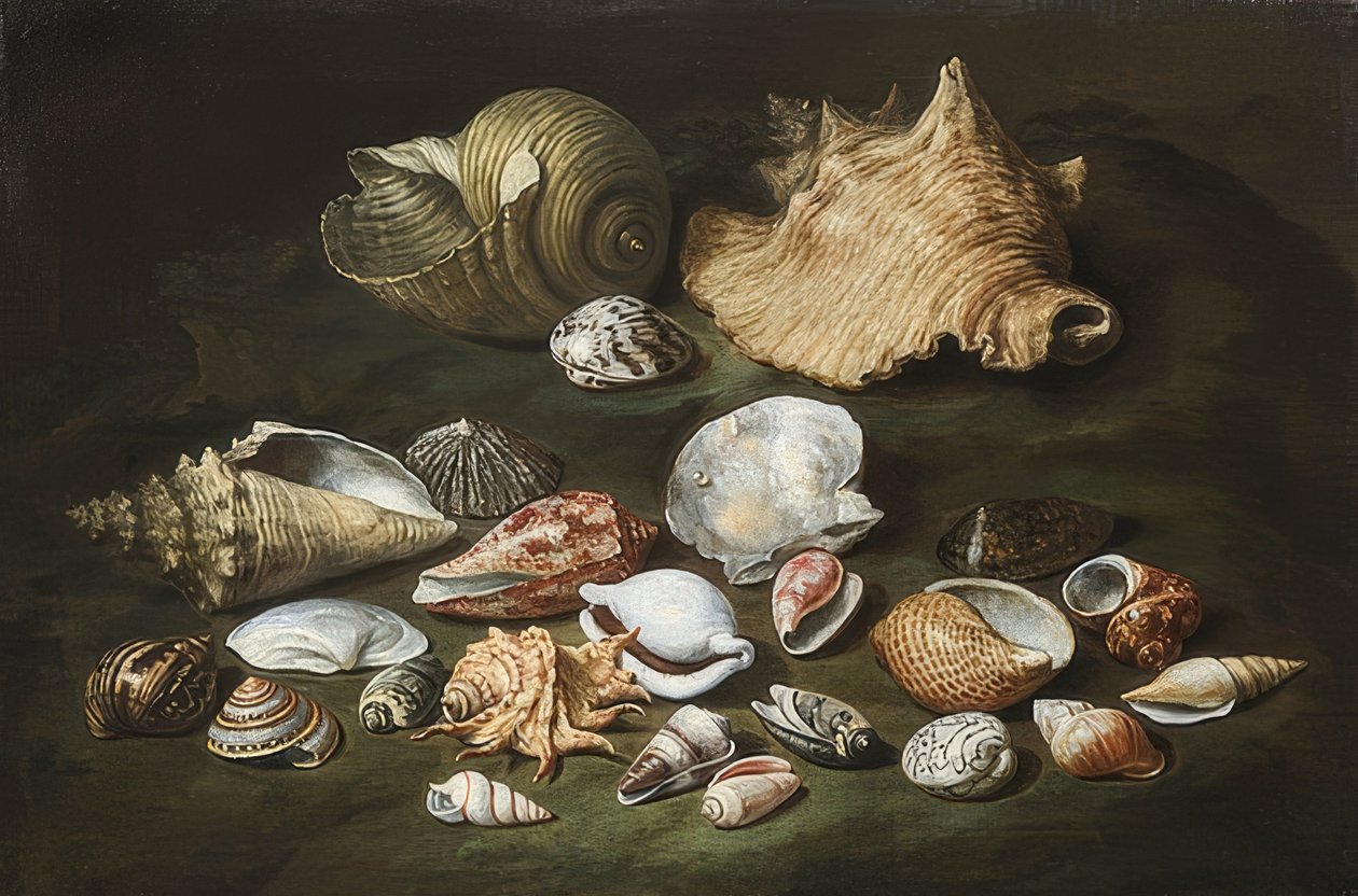 Stillleben mit Muscheln von Paolo Porpora