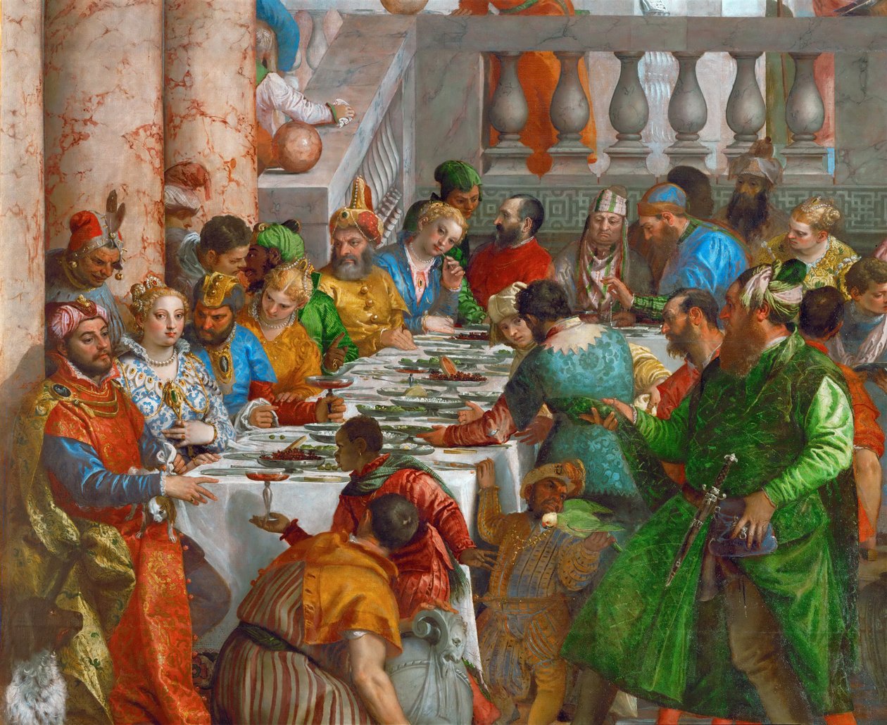Das Hochzeitsfest zu Kana (Detail) von Paolo Veronese