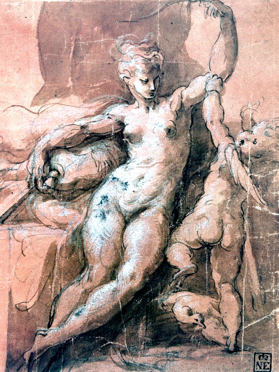 Venus und Kind, um 1513-1540 von Parmigianino
