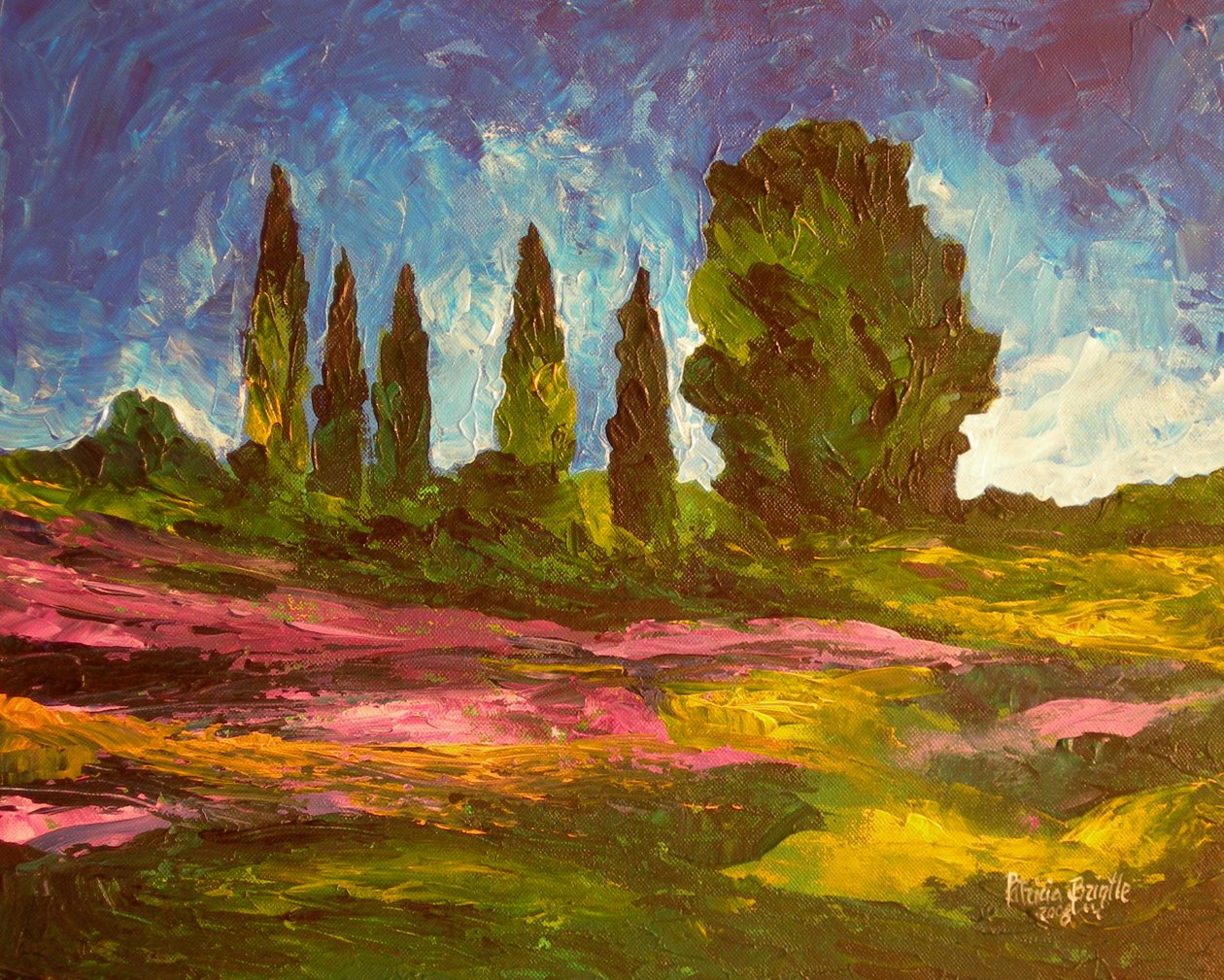 Lavendel blühen, 2009 von Patricia Brintle