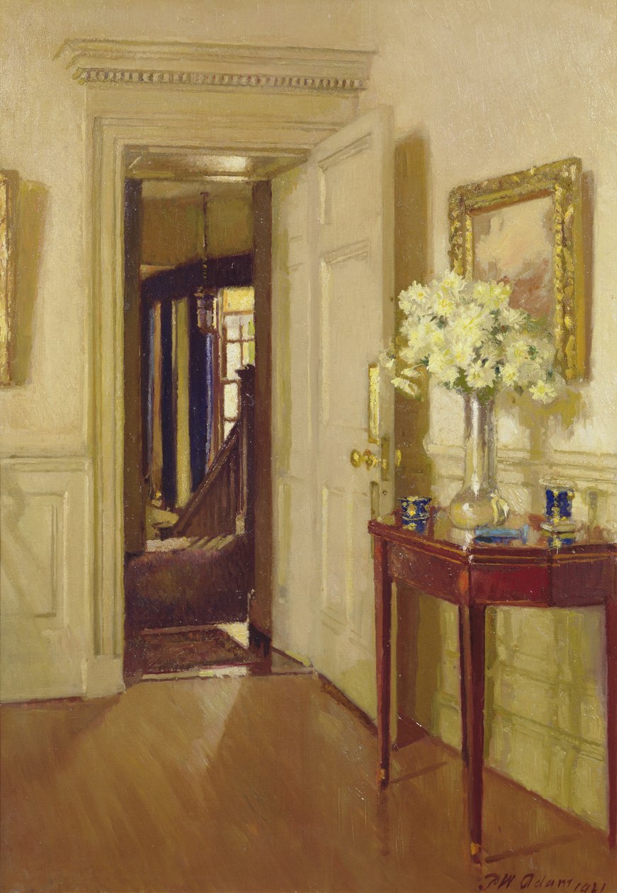 Innenansicht, Gribdae, 1921 von Patrick William Adam