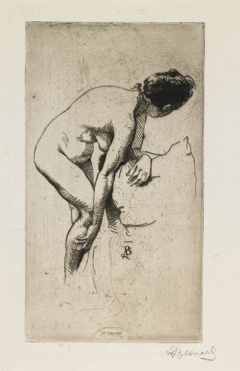 Studie einer nackten weiblichen Figur von Paul Albert Besnard
