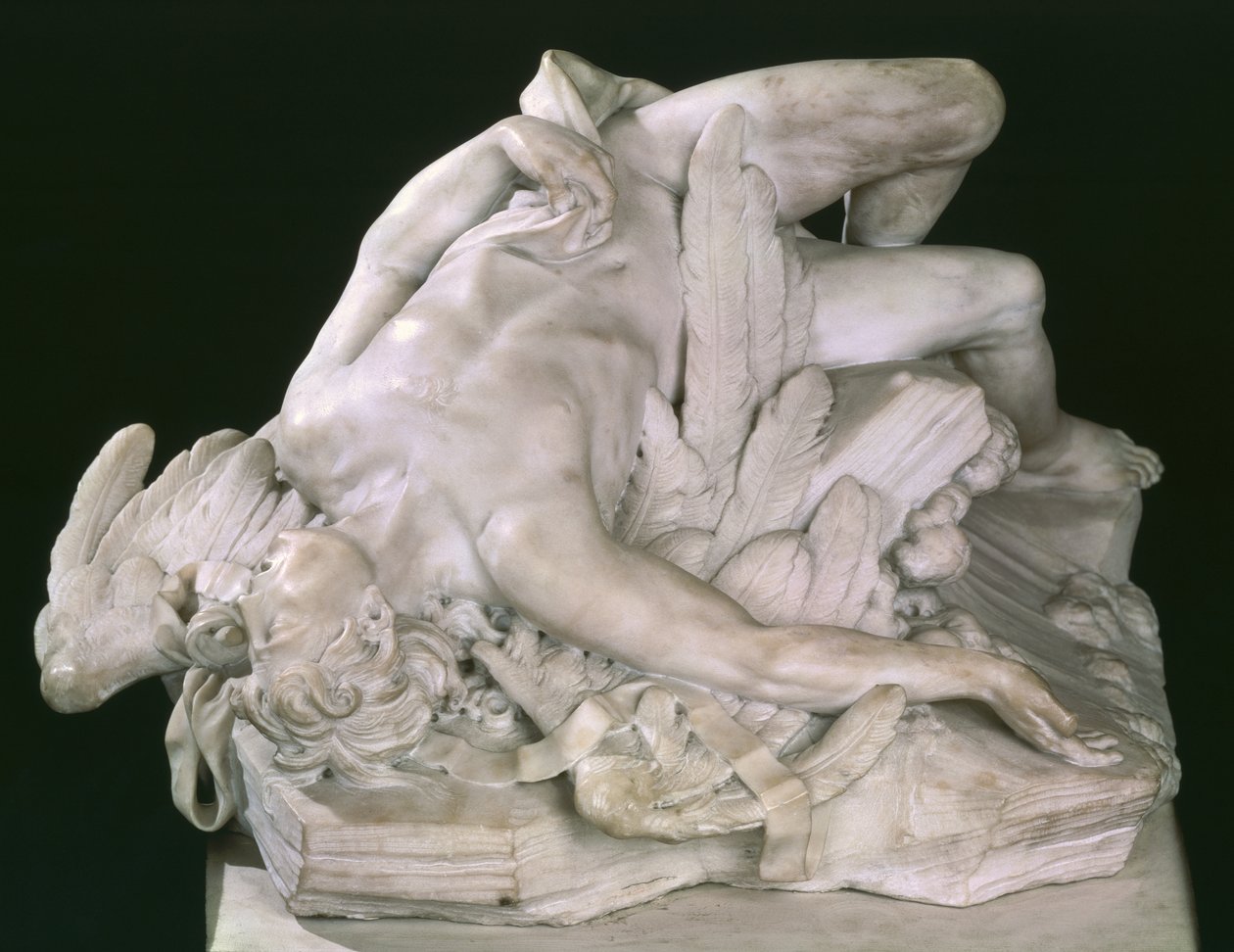 Ikarus fällt, 1743 (Marmor) von Paul Ambroise Slodtz