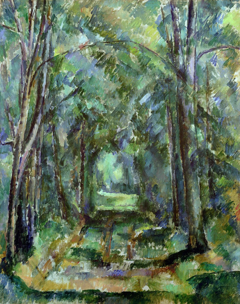 Allee in Chantilly, 1888 von Paul Cézanne