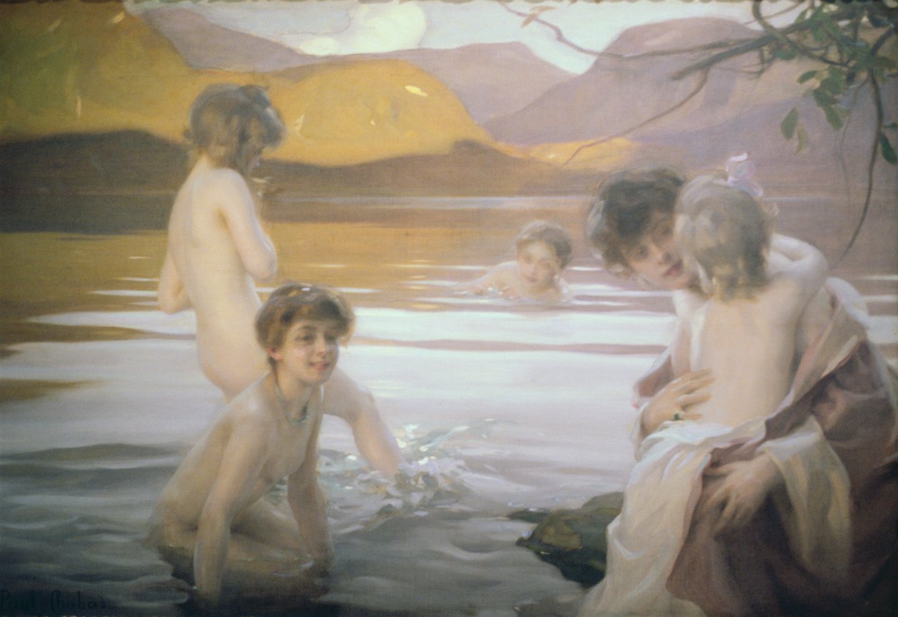 Das erste Bad von Paul Emile Chabas
