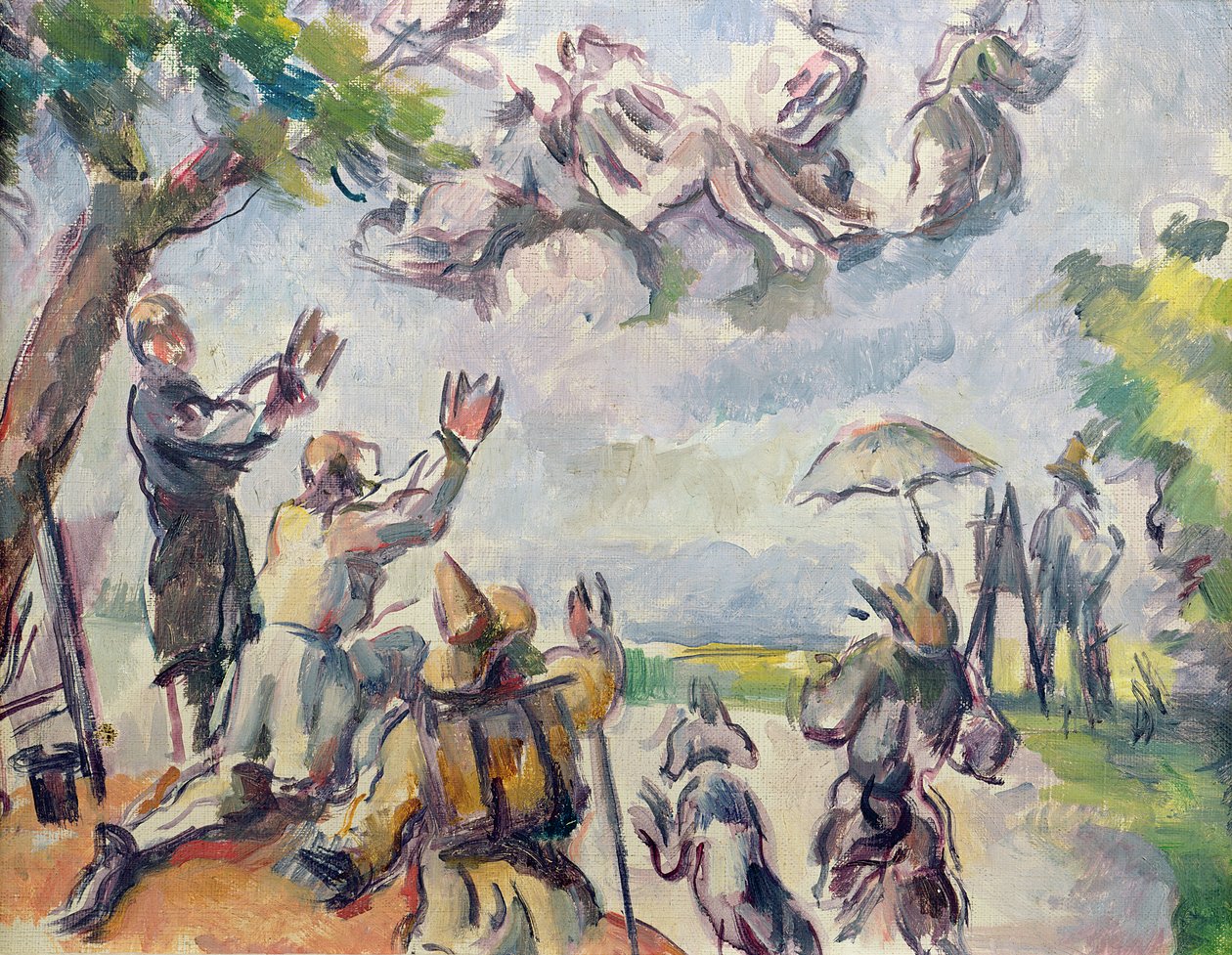 Apotheose von Delacroix von Paul Cézanne