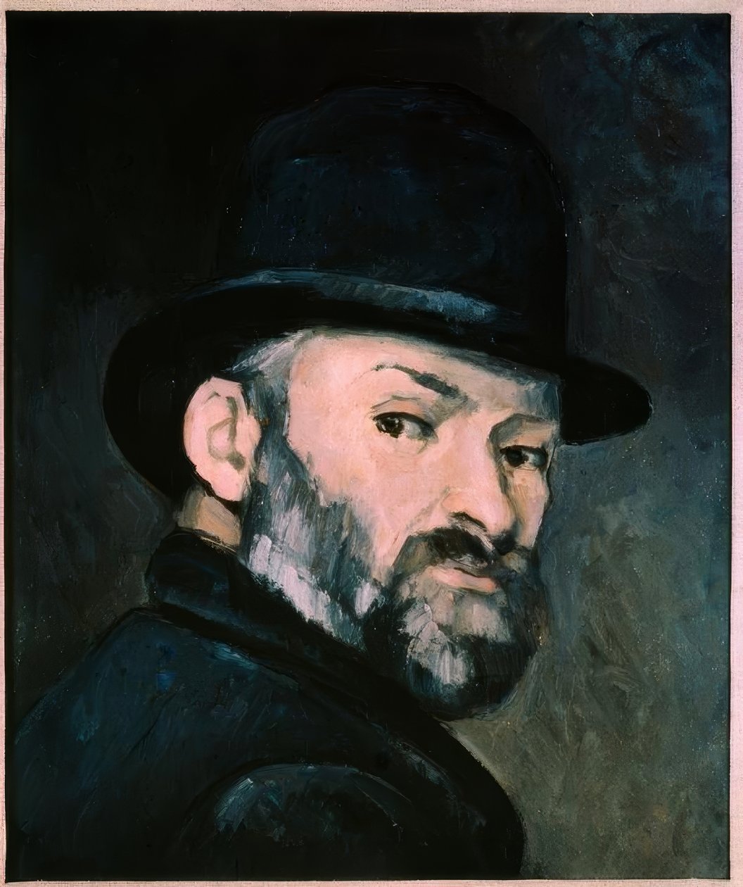 Selbstporträt mit Melone von Paul Cézanne