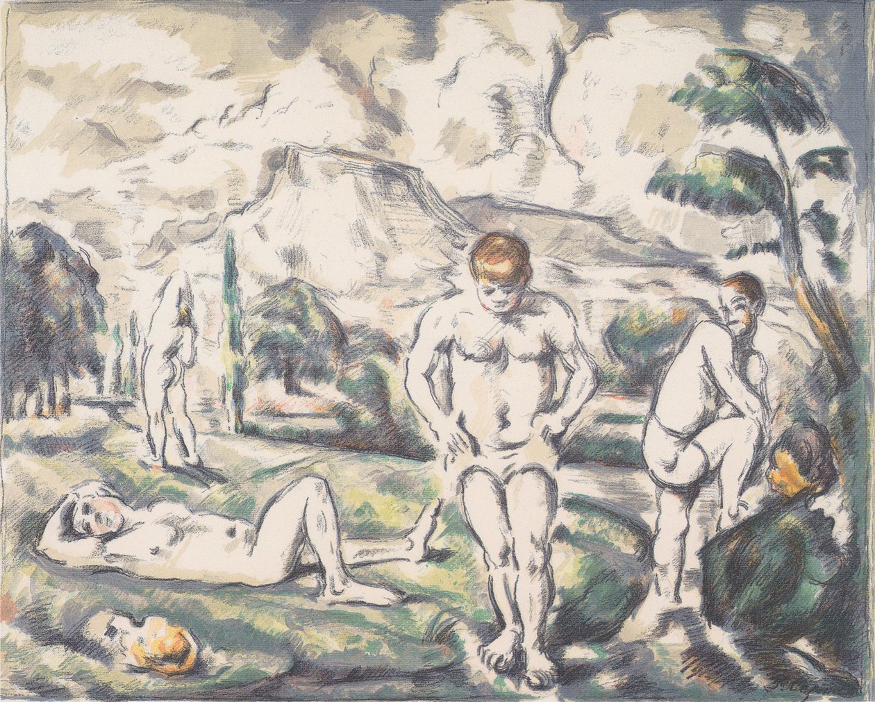 Badende von Paul Cézanne