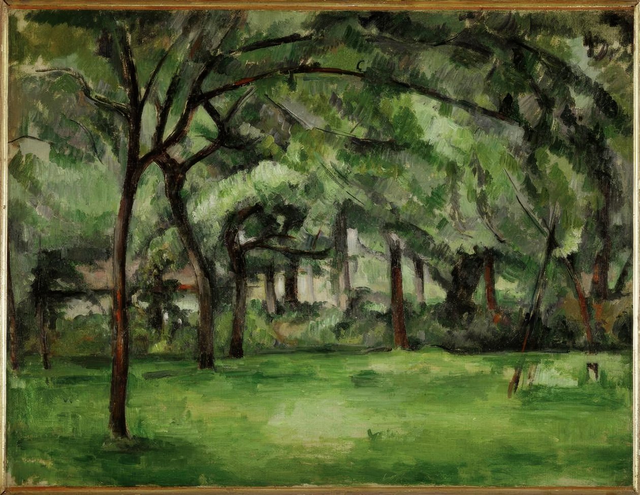 Normannischer Bauernhof, Sommer (Hattenville) von Paul Cézanne