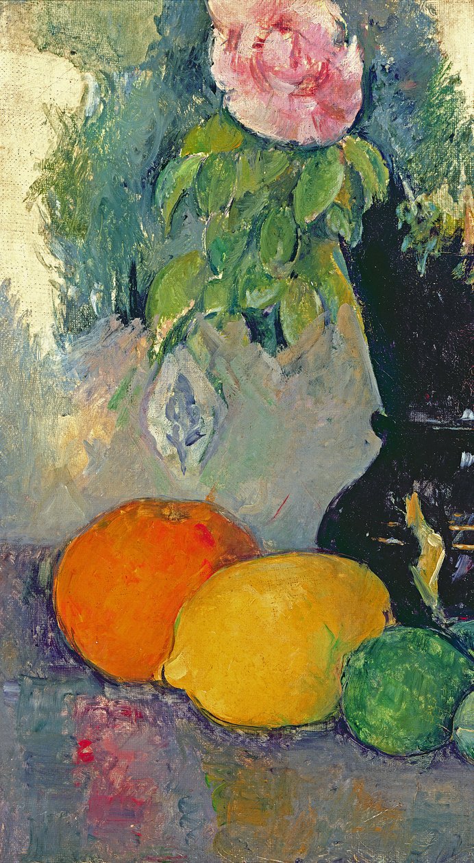 Blumen und Früchte, ca. 1880 von Paul Cézanne