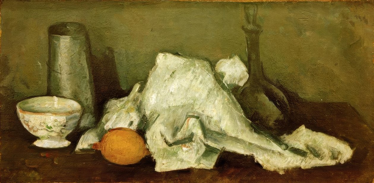 Milchkrug und Zitrone II von Paul Cézanne