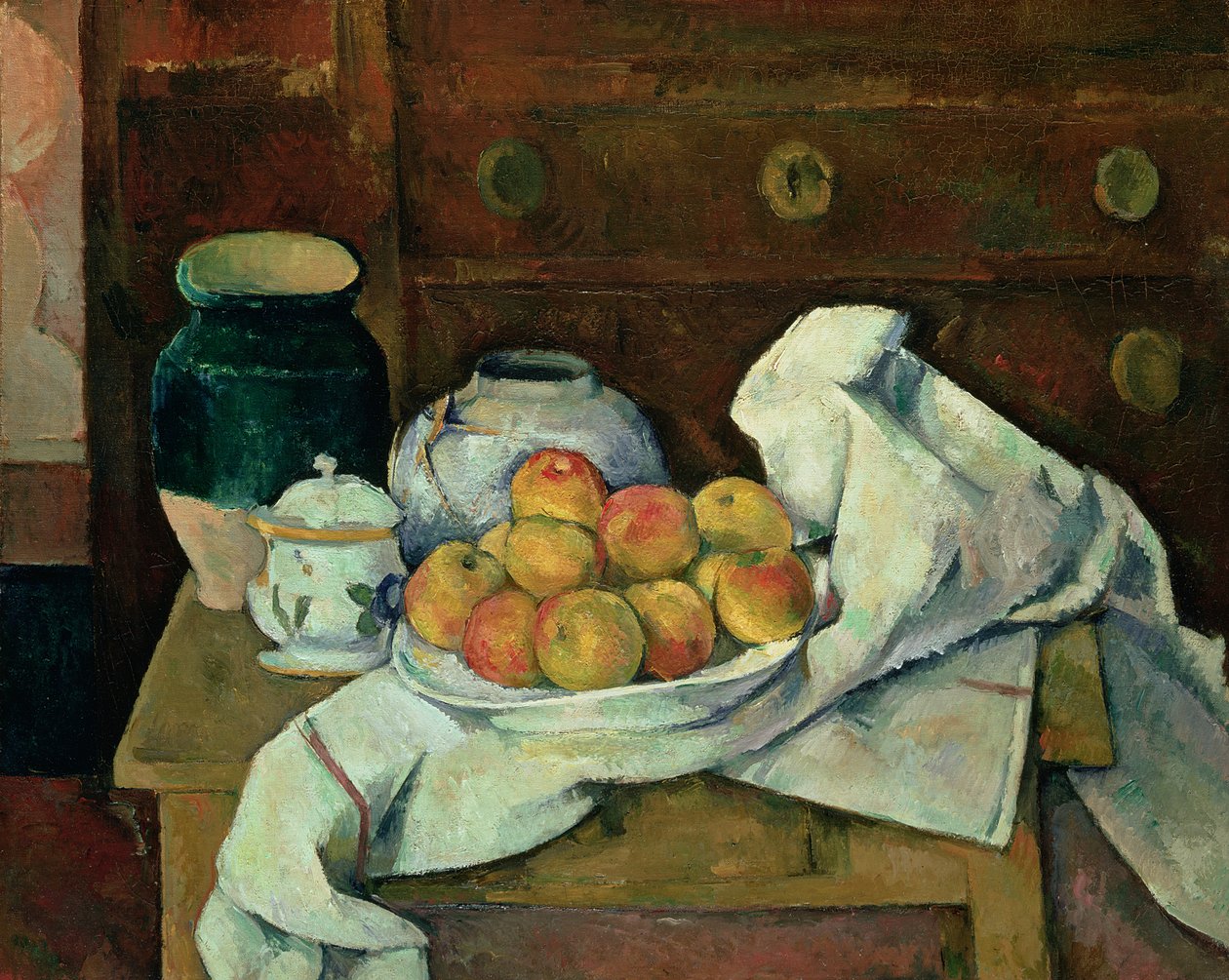 Stillleben mit Kommode von Paul Cézanne
