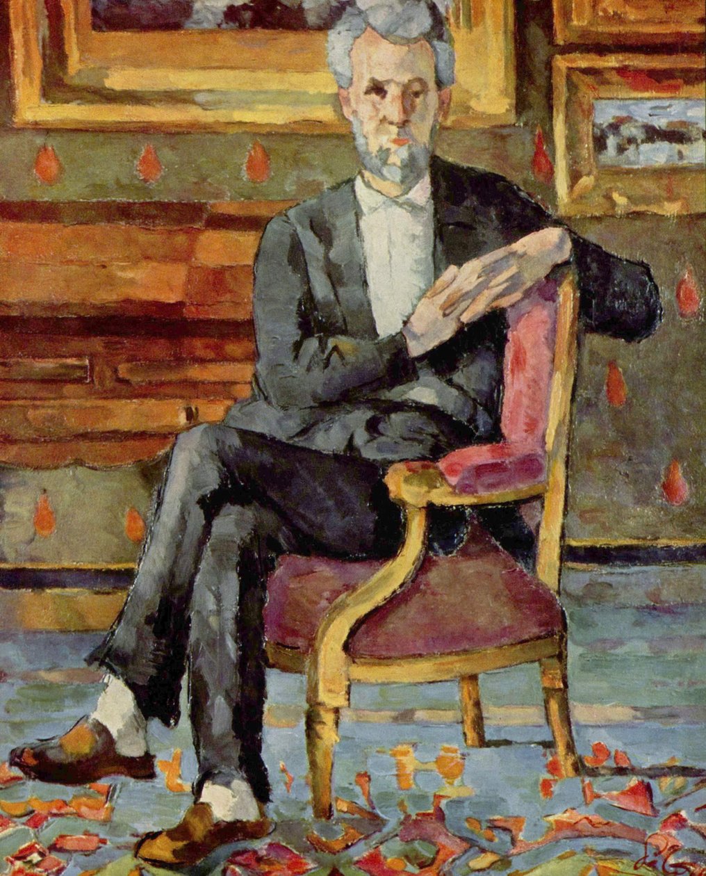 Victor Chocquet sitzend von Paul Cézanne