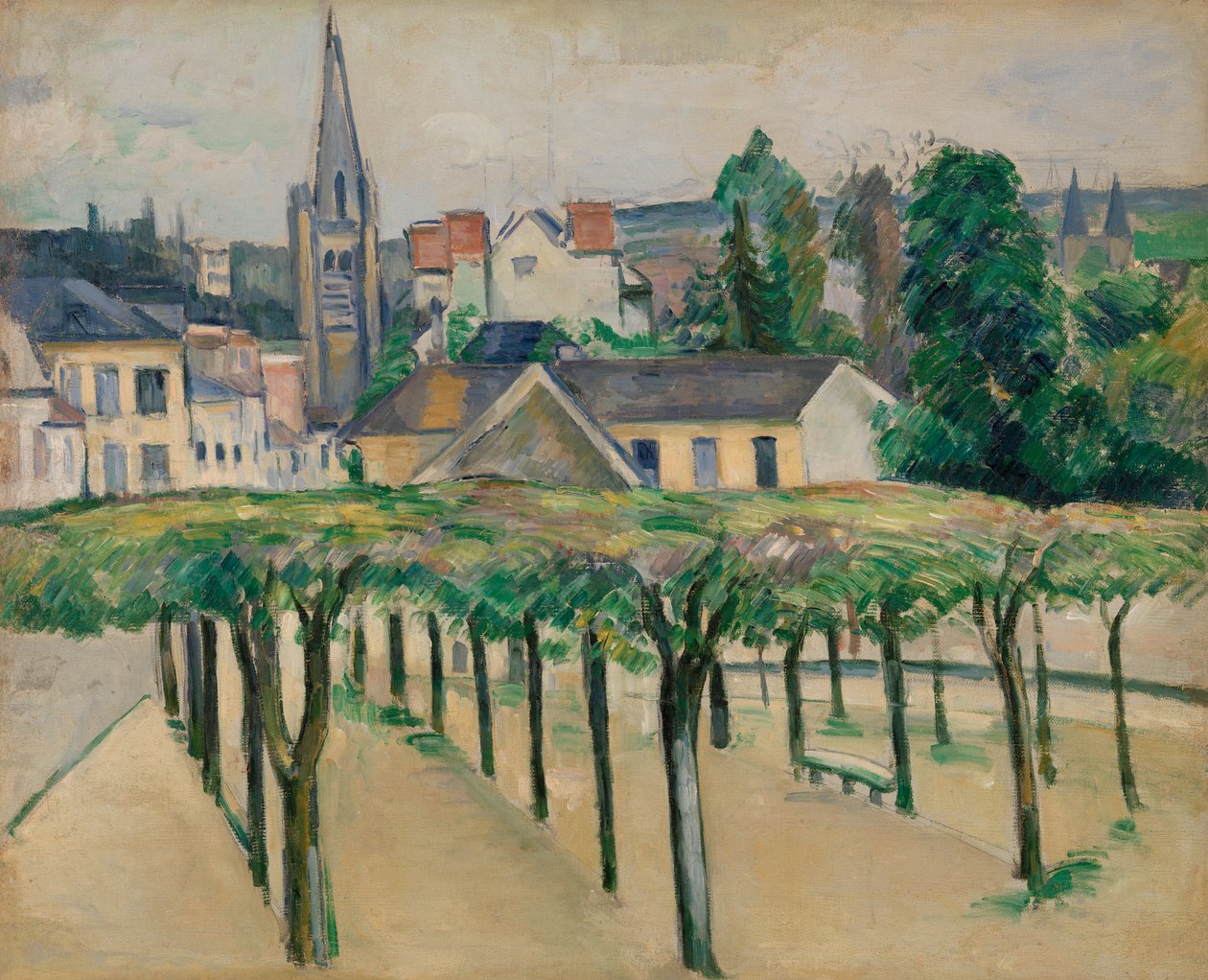 Dorfplatz, ca. 1881 von Paul Cézanne
