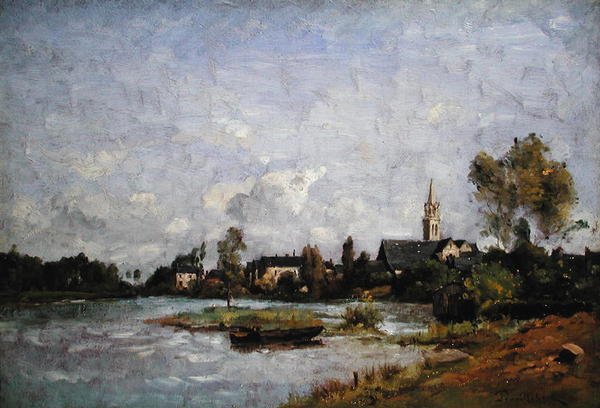 Ein Dorf am Fluss von Paul Desire Trouillebert