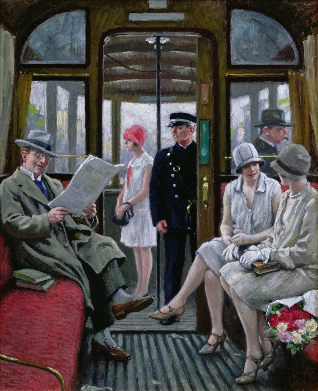 Kopenhagener Straßenbahn von Paul Fischer