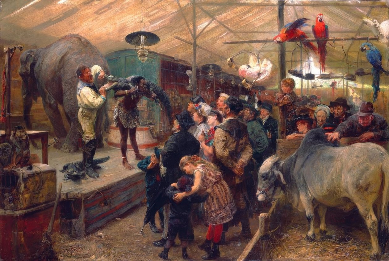 In der Tierbude von Paul Friedrich Meyerheim