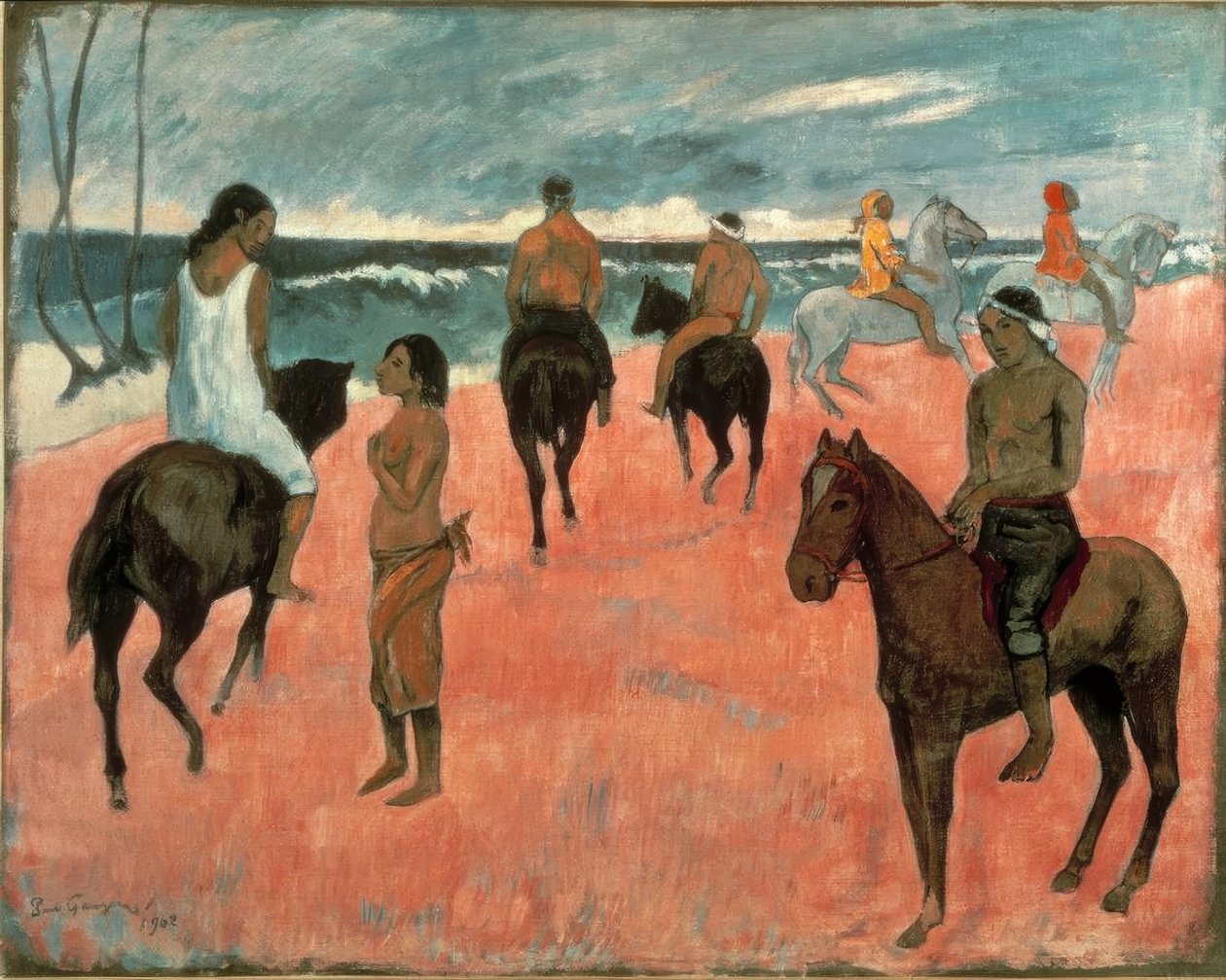 Reiter am Strand von Paul Gauguin