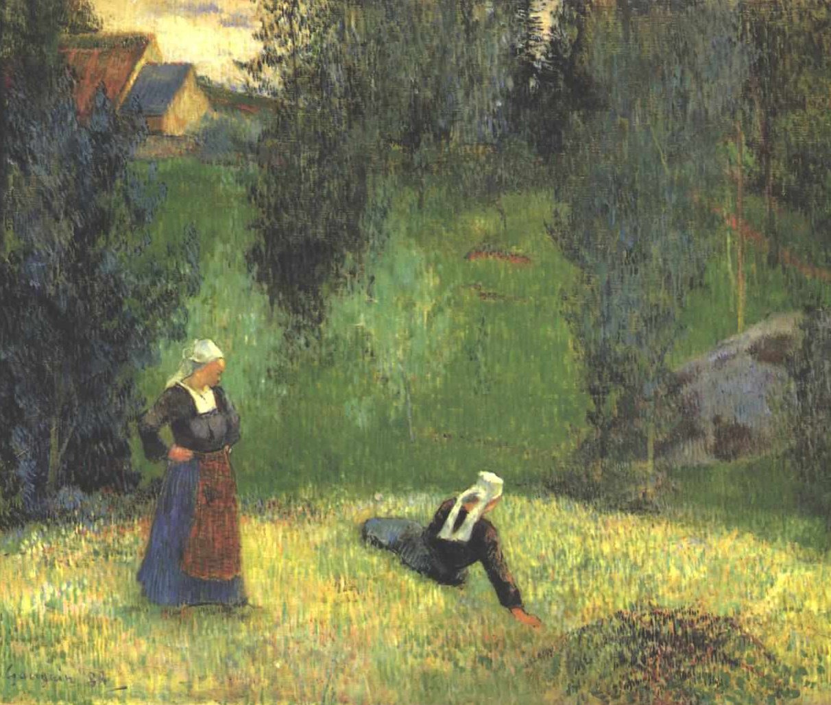 Die ersten Blumen von Paul Gauguin