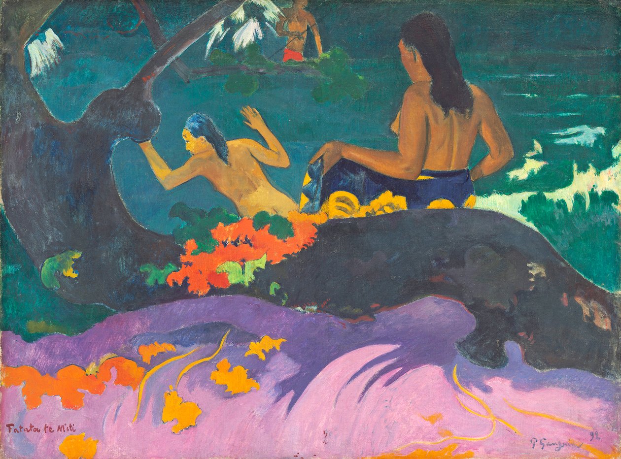Fatata te Miti (Am Meer) von Paul Gauguin