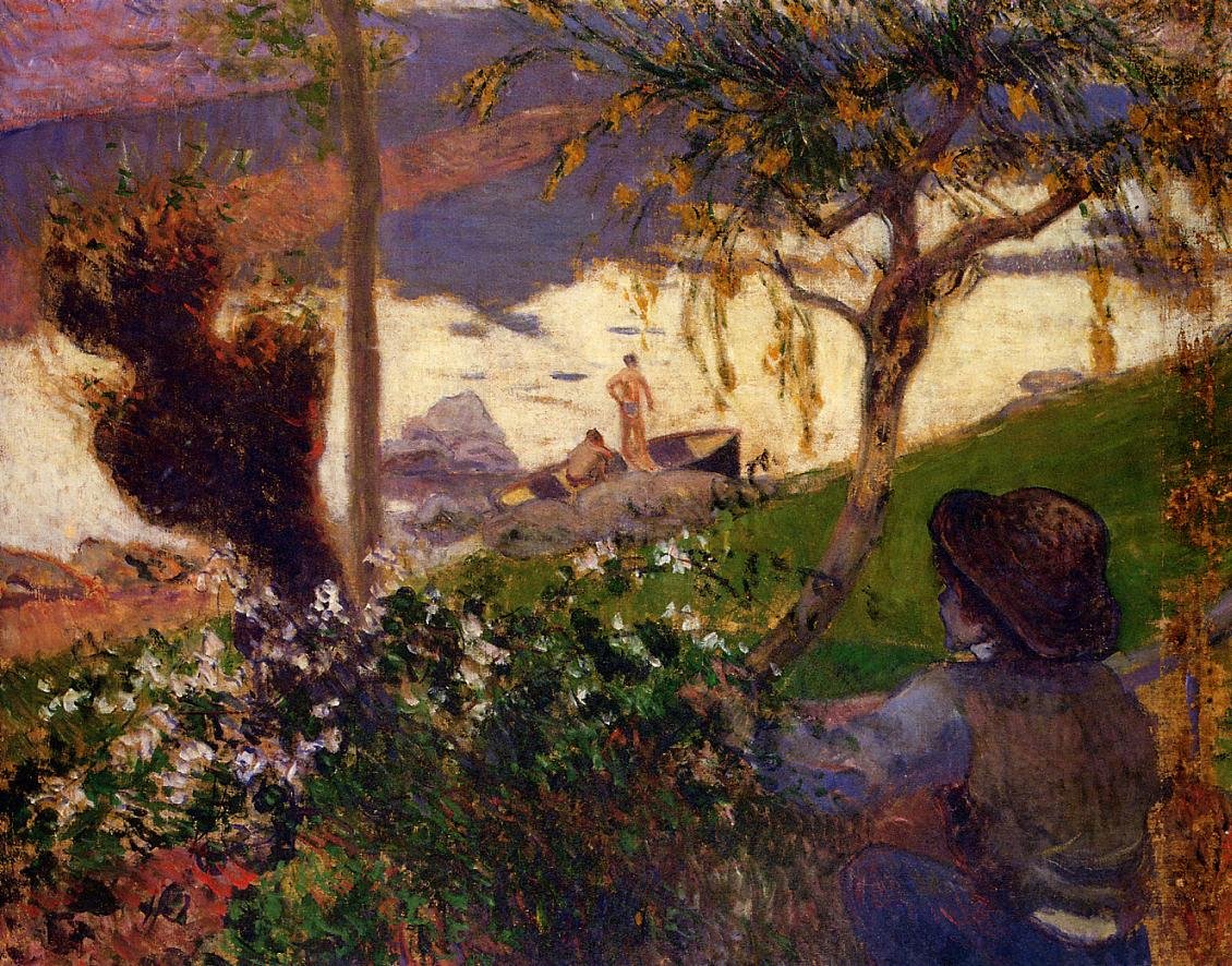 Der weiße Fluss von Paul Gauguin
