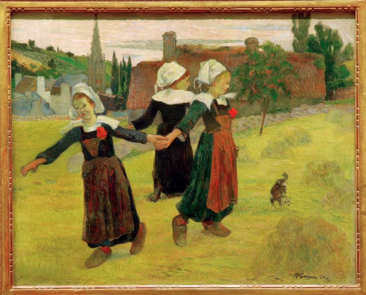 Der Reigen der kleinen Bretoninnen von Paul Gauguin