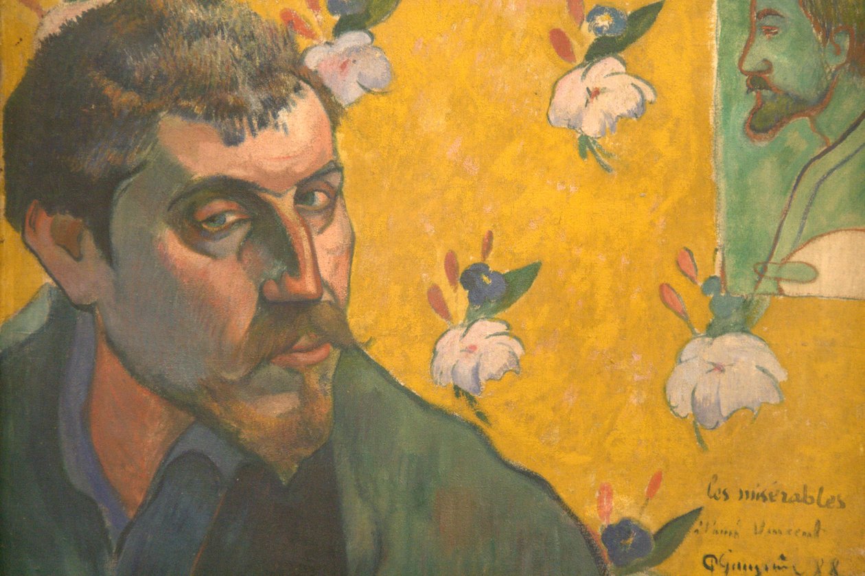 Selbstporträt mit Porträt von Bernard von Paul Gauguin