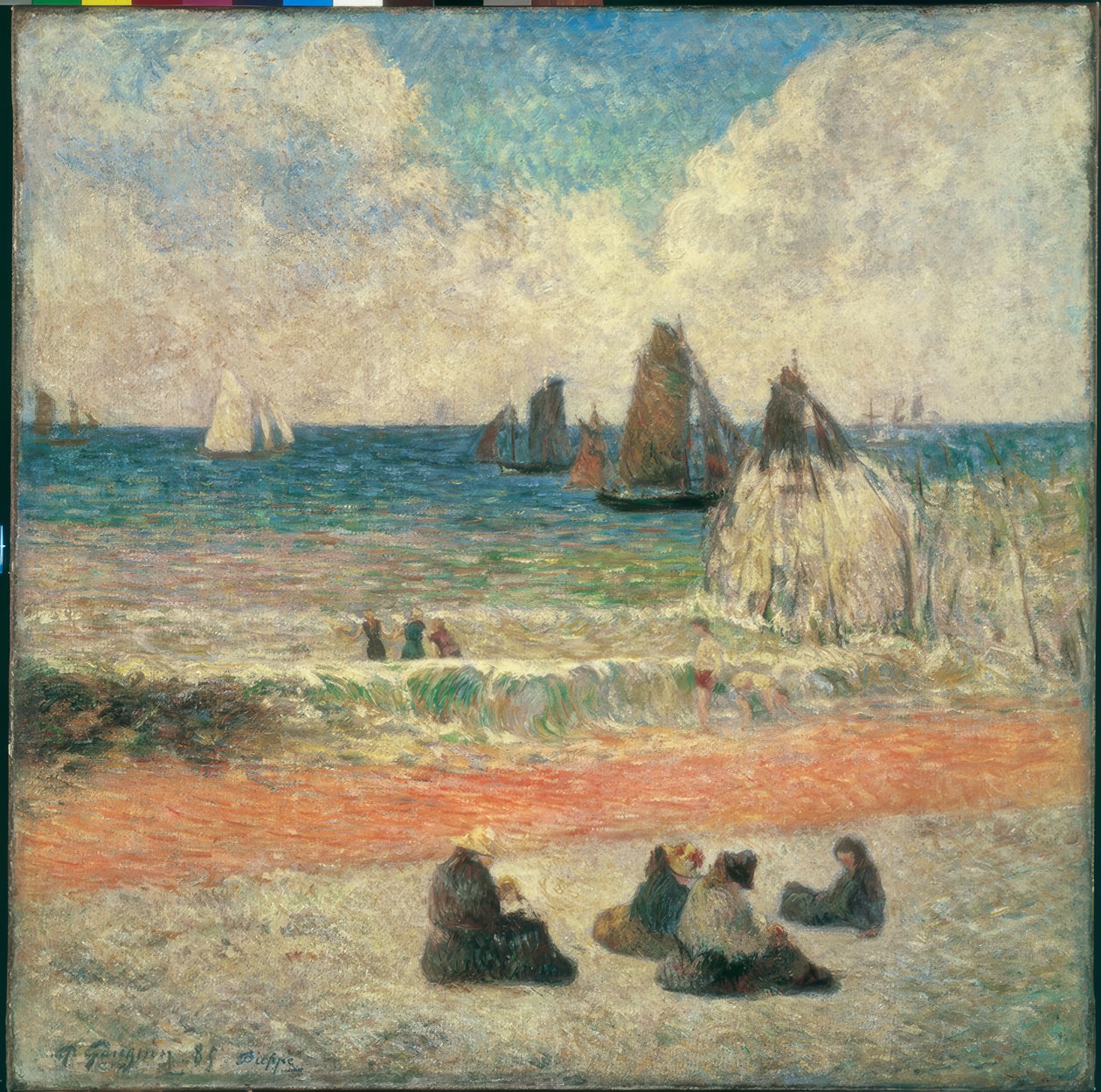 Strand bei Dieppe von Paul Gauguin