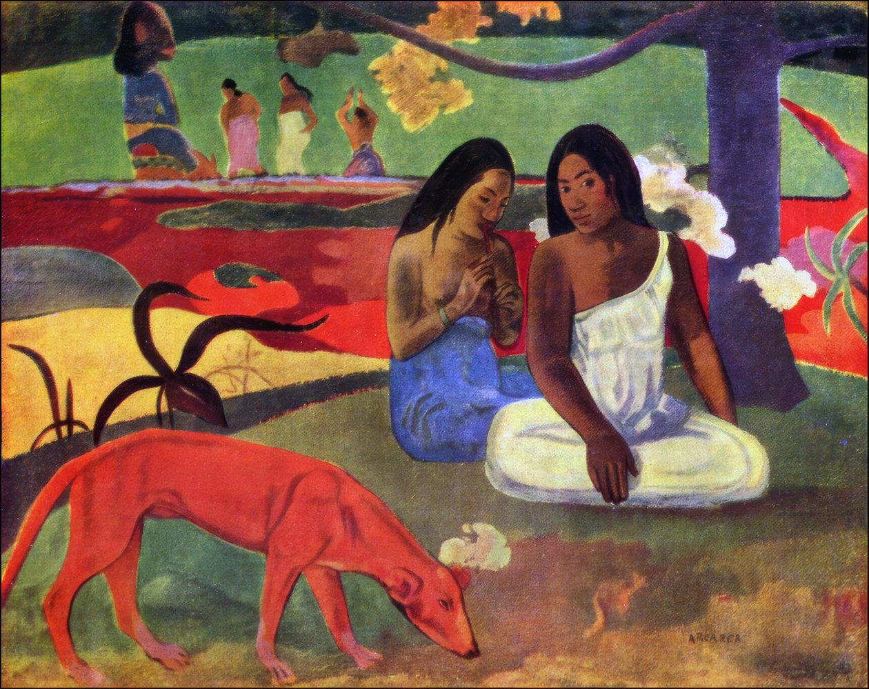 Tahiti: Arearea oder Freude, Paul Gauguin (1892) von Paul Gauguin