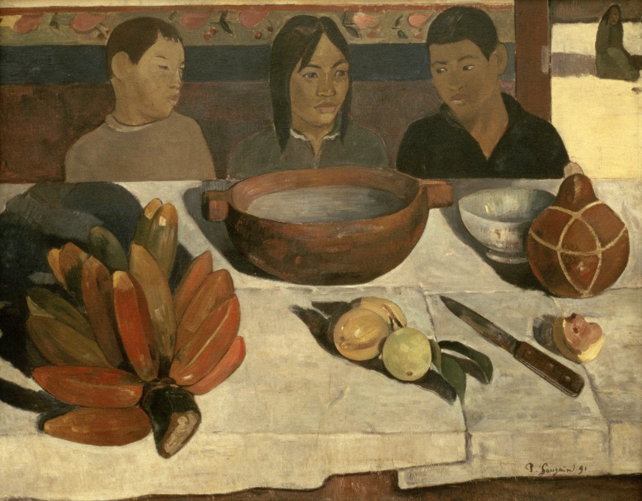Das Mahl (Die Bananen) von Paul Gauguin